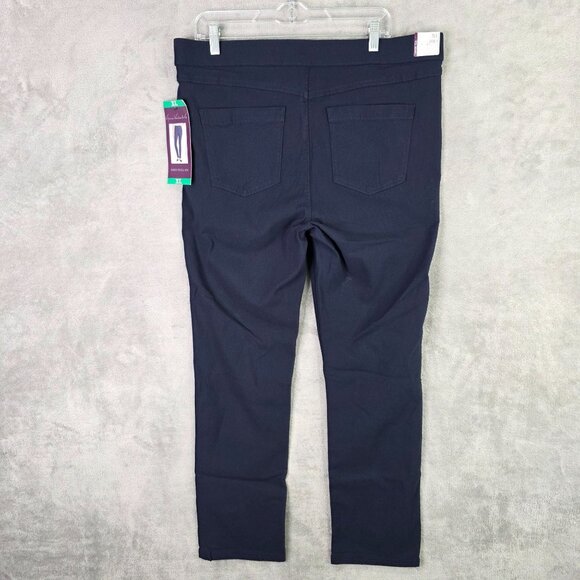 Womens Gloria Vanderbilt Zoey Pull-On Pants Slim Straight Leg Viscose Blend XL - Picture 6 of 11